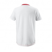 Wilson Tennis Tshirt Team II Triangle Crew rot/weiss Jungen